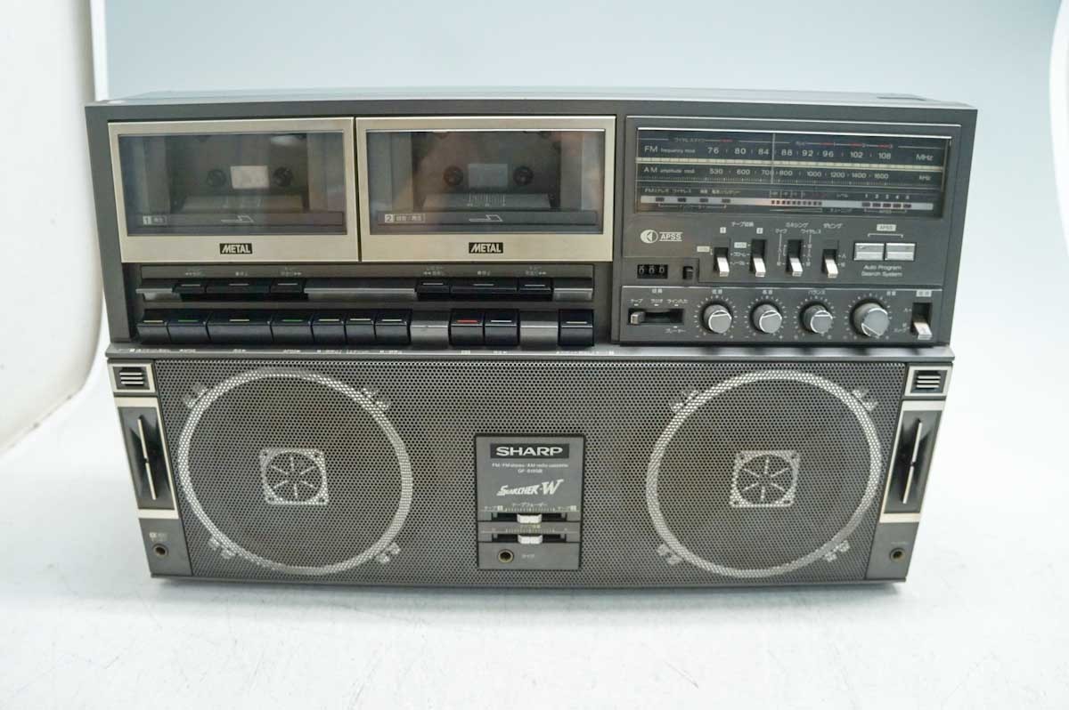 SHARP GF-818SB シャープ THE SEARCHER-W ヴィンテージ 動作品 大型