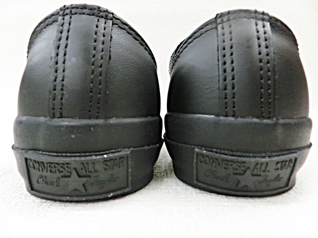 税込7，180円 新品 コンバース オールスター レザー OX 1C049 黒モノ 23.5cm US4.5 ALL STAR レザー 0 1 ８月限定！最大全額ポイント還元※要エントリー