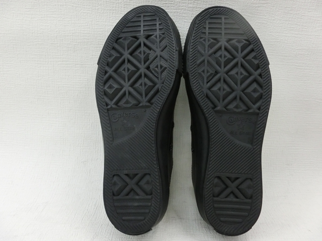 税込7，180円 新品 コンバース オールスター レザー OX 1C049 黒モノ 23.5cm US4.5 ALL STAR レザー 0 1 ８月限定！最大全額ポイント還元※要エントリー