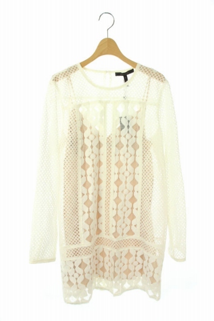 【100%新品，品質保証】 品 ビーシービージーマックスアズリア BCBGMAXAZRIA ワンピース レース 長袖 ミニ S 白 /AA OS レディース(BCBGマックスアズリア)｜売買されたオークション情報、yahooの商品情報をアーカイブ公開 - BCBGマックスアズリア