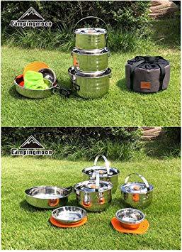 | クッカー マラソン限定☆10%OFFキャンピングムーン キャンピングムーン(CAMPING MOON) クッカーセット キャンプ キャンプでおすすめの鍋セットはこれ！キャンピングムーン 2WAY キャンピングムーン(CAMPINGMOON) チャコールスターター ロケットストーブ 火起こし moon camping 「キャンピングムーンのキャンプギア