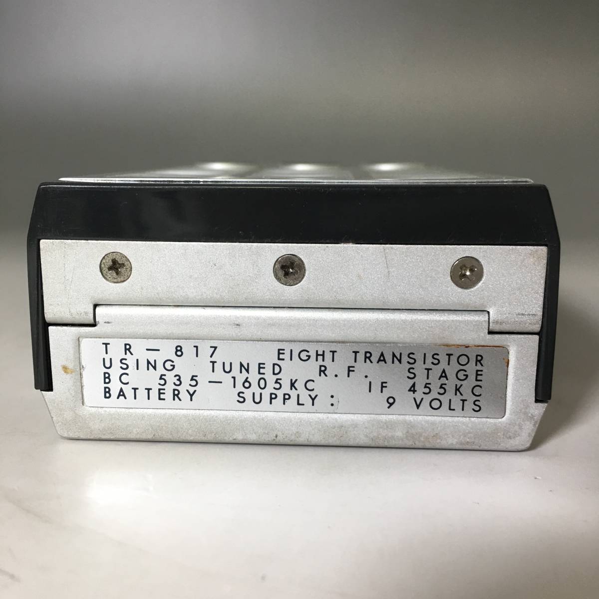 KI2/42　SONY ソニー トランジスタラジオ TR-817 SUPER SENSITIVE　8石ラジオ　ケース付き ※ジャンク　部品取りに_8