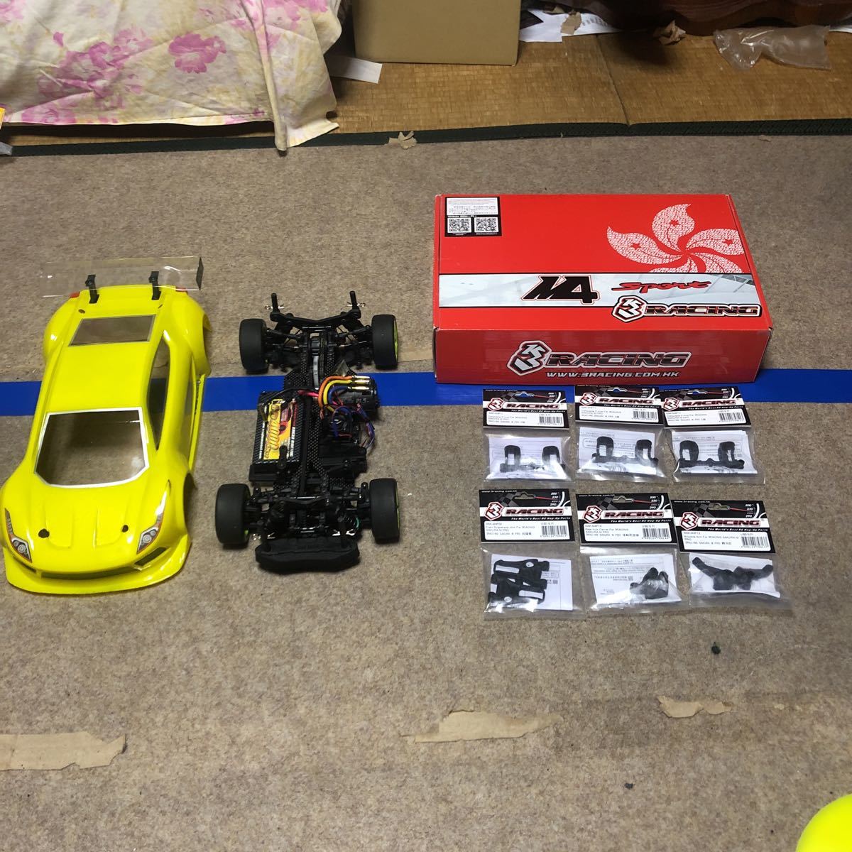 送料無料，人気セール 3RACING SAKURA M4 SPORTS サクラM4スポーツMシャーシ4WDシャーシキットOP付メカ ボディ スペアパーツ付セット(その他)｜売買されたオークション情報、yahooの商品情報をアーカイブ公開 - オークファ その他