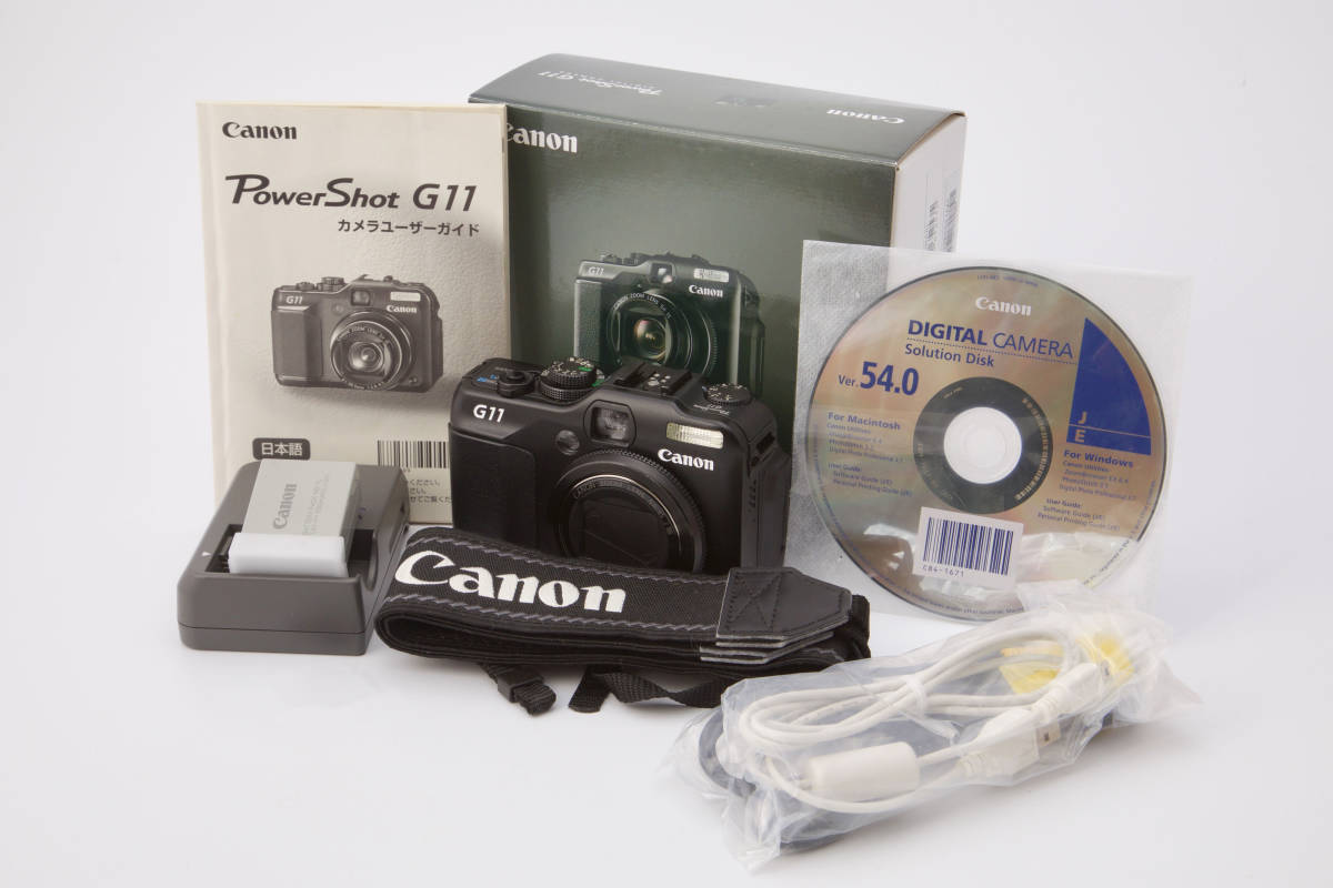 キヤノン PowerShot G10 1470万画素 元箱 取り説 CD ケーブル完備 基本 
