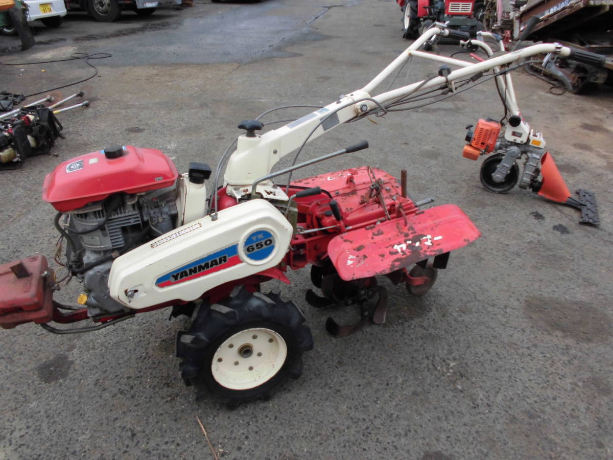 ヤンマー耕運機YK650中古溝切機