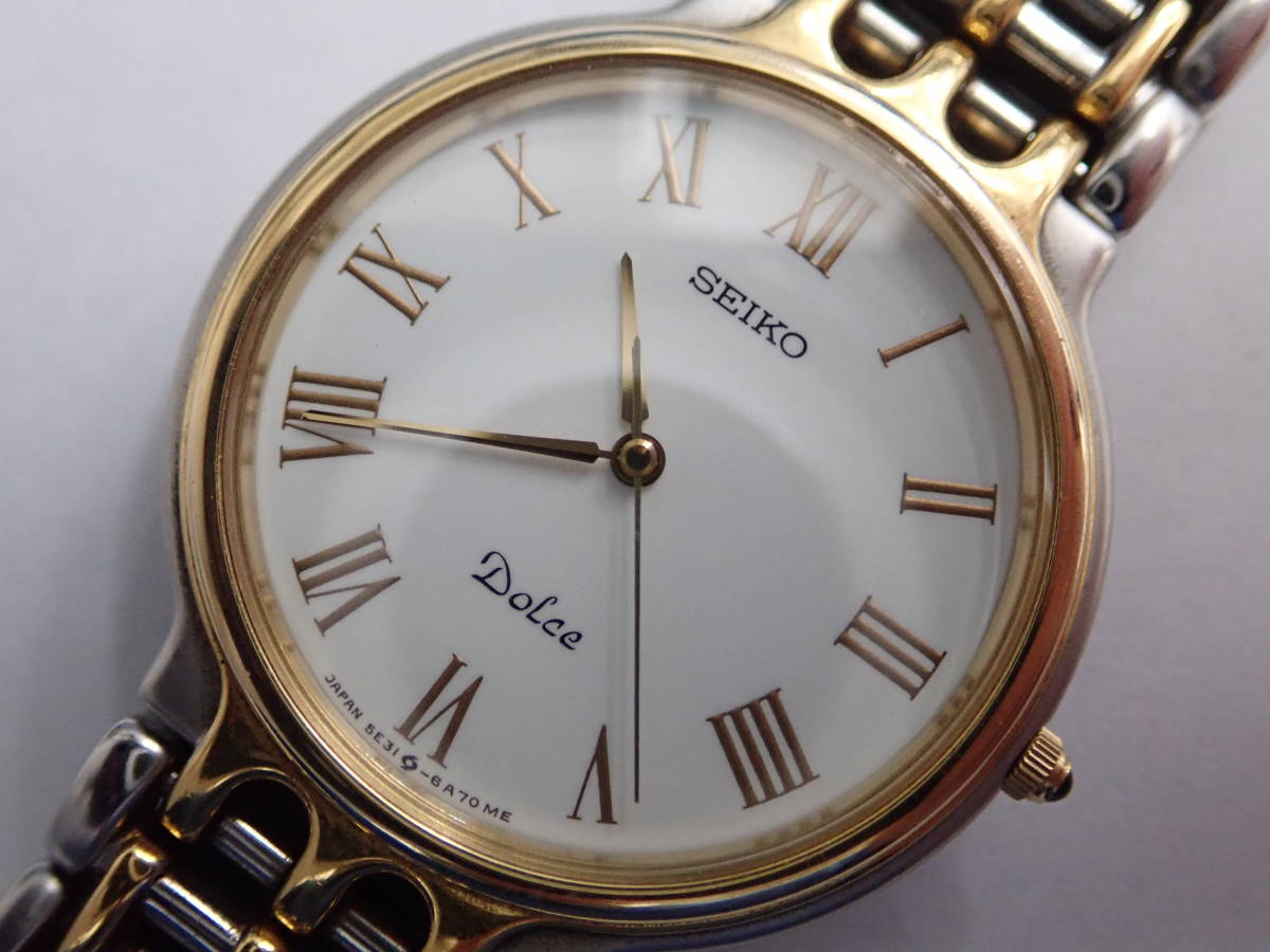 爆買い，お得 SEIKO セイコー Dolce ドルチェ メンズ クオーツ 腕時計