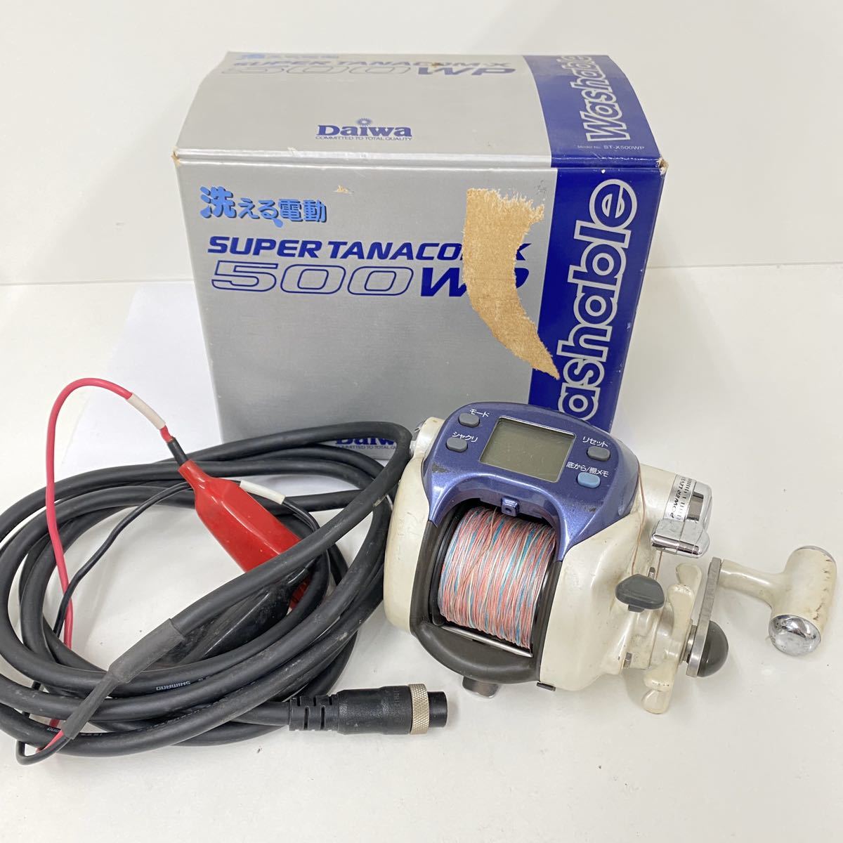 【数量限定，大得価】 DAIWA SUPER TANACOM X 500WP ダイワ 電動リール スーパータナコン 充電ケーブル付き 洗える電動(ダイワ)｜売買されたオークション情報、yahooの商品情報をアーカイブ公開 - オークファン 電動