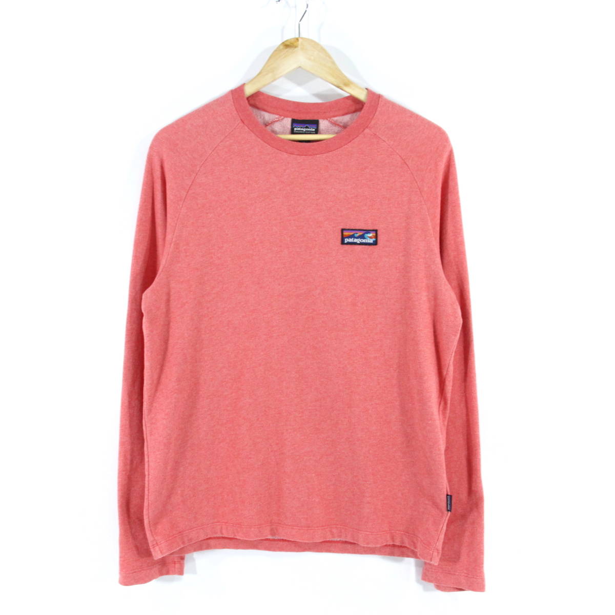  レア PATAGONIA 波タグ ORGANIC COTTON クルーネック スウェット シャツ S ピンク サーモン トレーナー オーガニック コットン(長袖Tシャツ)｜売買されたオークション情報、yahooの商品情報をアーカ 男性用