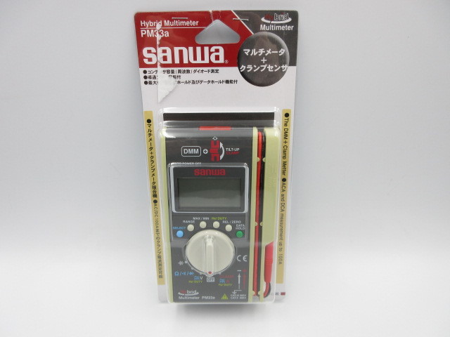 安い，爆買い sanwa サンワ 三和電気計器 マルチメータ+クランプセンサ PM33a 現状品 ケースに切れ込み有 1(電気計測器)｜売買されたオークション情報、yahooの商品情報をアーカイブ公開 - オークファン 電気計測器