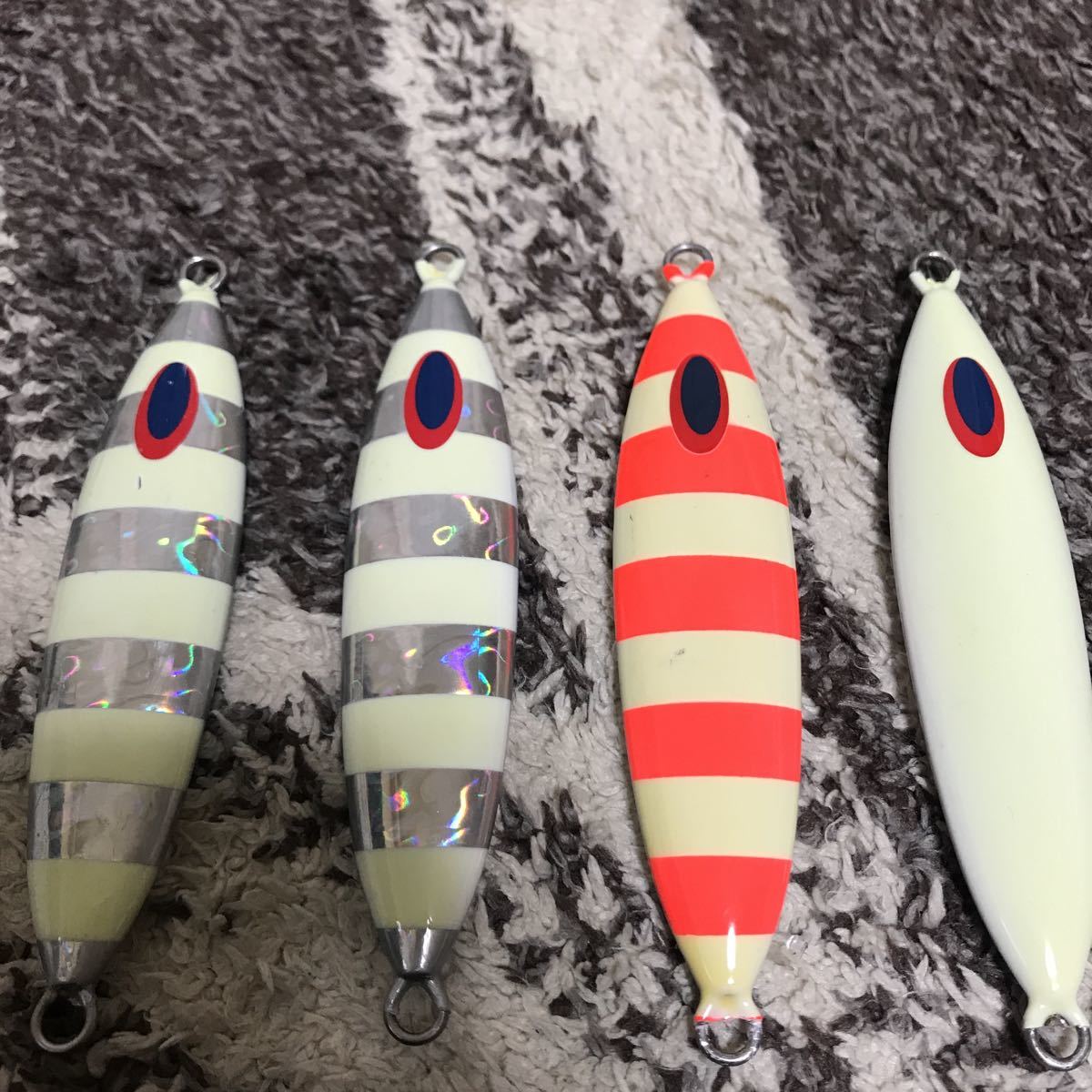 ディープライナー 180g 130g スロースキップvib スロースキップ 180ｇ グロー 150g スロースキップVB スロースキップディープラ 130gの通販 : メタルジグセット DEEP 美品◇ディープライナー&frasl;スロースキップVib ディープ