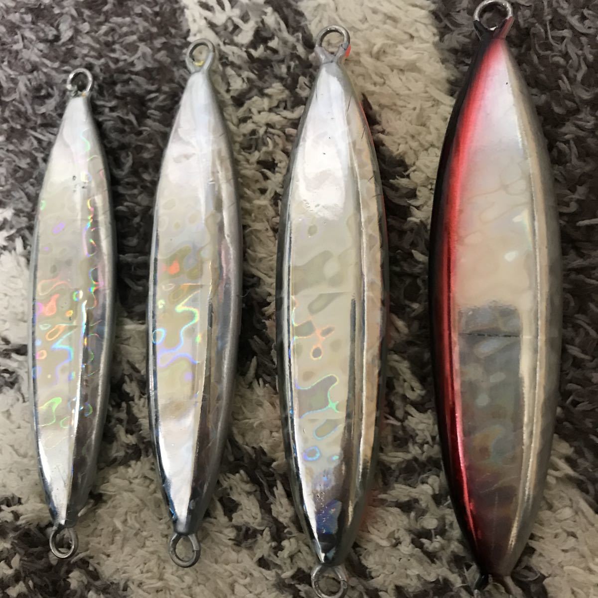 ディープライナー 180g 130g スロースキップvib スロースキップ 180ｇ グロー 150g スロースキップVB スロースキップディープラ 130gの通販 : メタルジグセット DEEP 美品◇ディープライナー&frasl;スロースキップVib ディープ