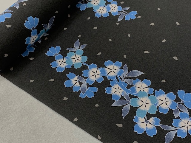 洗える着物 絽 東レシルック 東レ 小紋 夏物 桜色 美品✨東レシルック さんび Q4 桜模様 灰桜 lの通販 シルック 訪問着 ダークグレー
