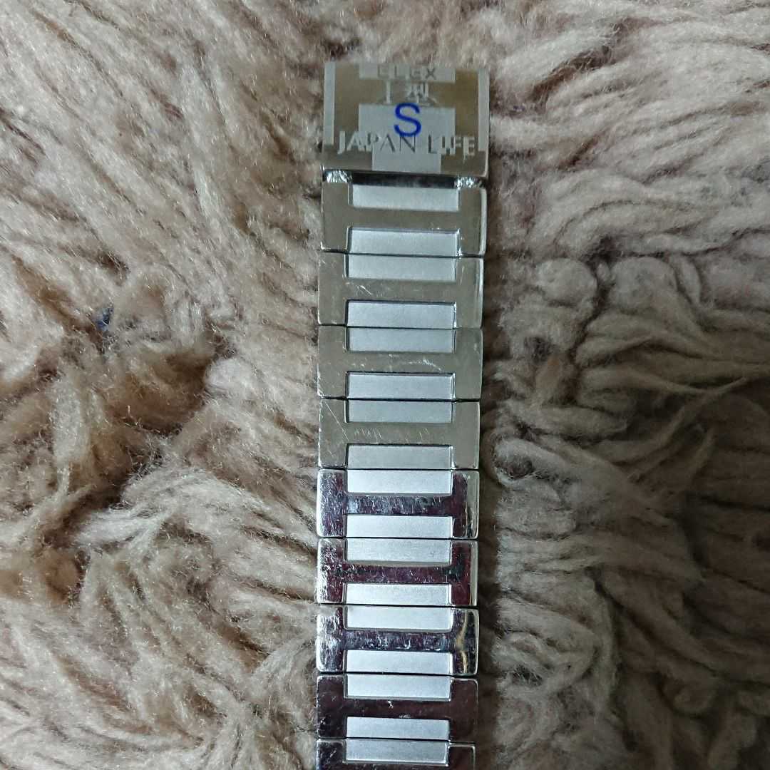 磁石＆ゲルマニウムブレスレット(S)プラチナカラー_4