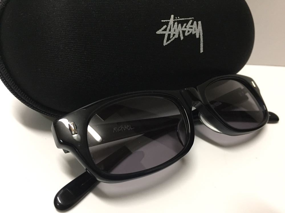 美品 日本製 名作 STUSSY Michael ステューシー マイケル サングラス