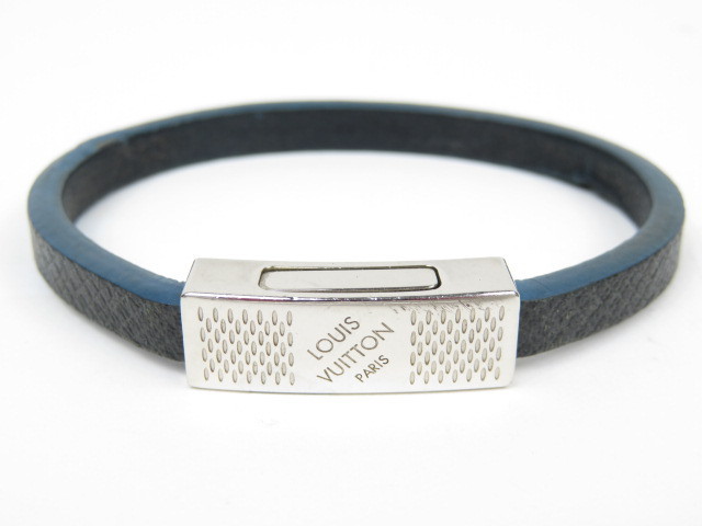 1円スタート 本物 ヴィトン Louis Vuitton エジット ブレスレット タイガ Sv金具 メンズ ブレスレット バングル 売買されたオークション情報 Yahooの商品情報をアーカイブ公開 オークファン Aucfan Com