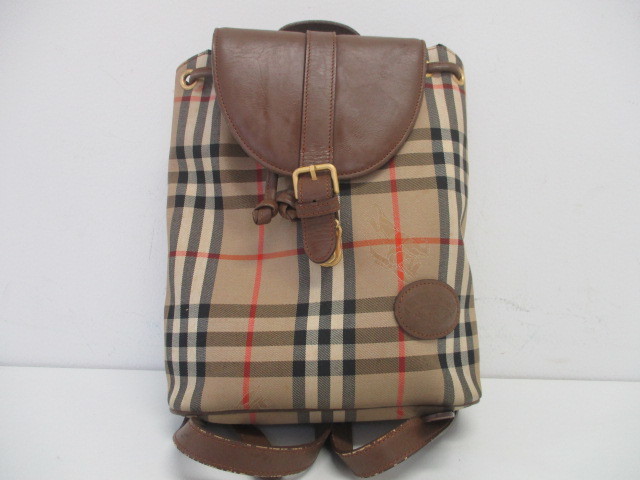 84833◇ BURBERRY バーバリー/ ショルダーバッグ 斜め掛け/ キャンバス