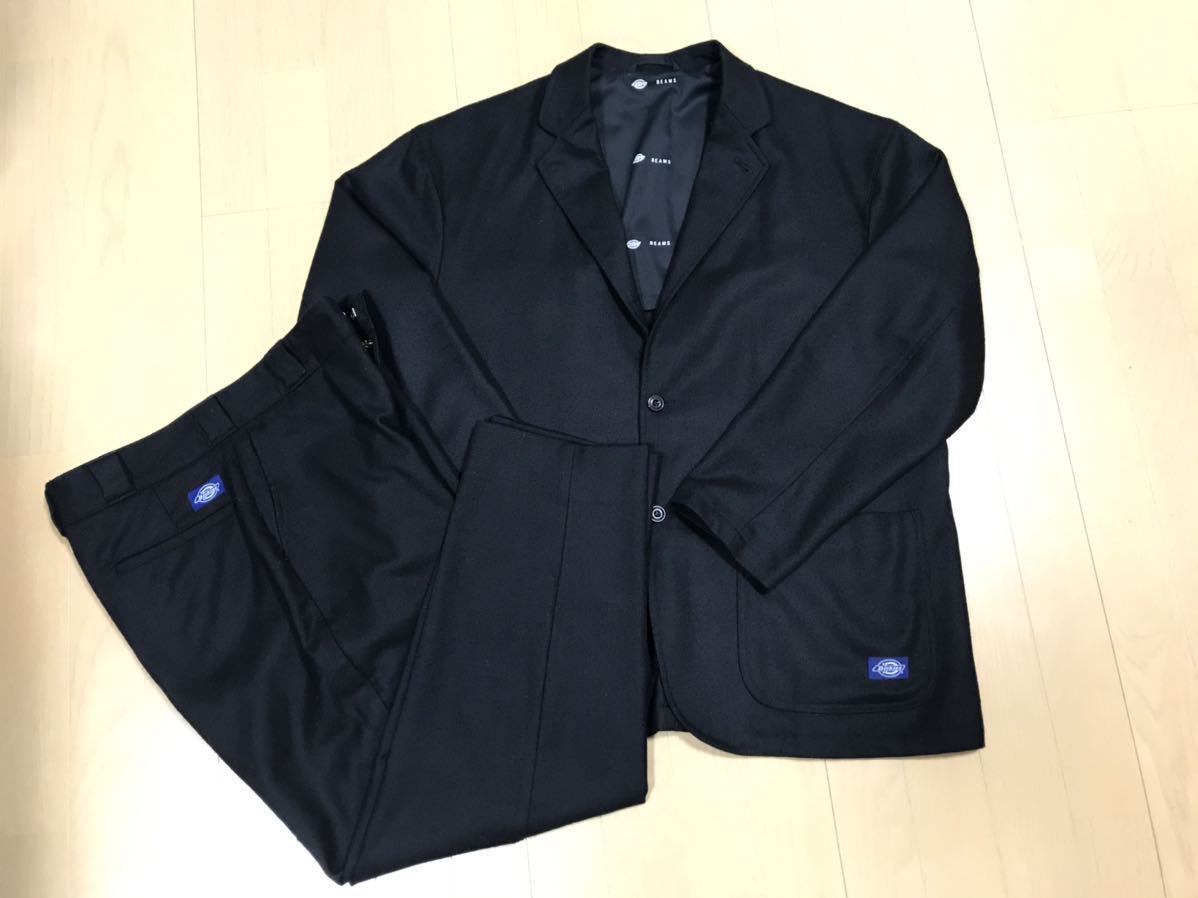  Dickies &times; BEAMS / 別注 ウールスーツ セットアップ 野村訓市 TRIPSTER トリップスター野村訓一 ビームス ディッキーズ 黒 ブラック(スーツ)｜売買されたオークション情報、yahooの商品情報をア 男性用