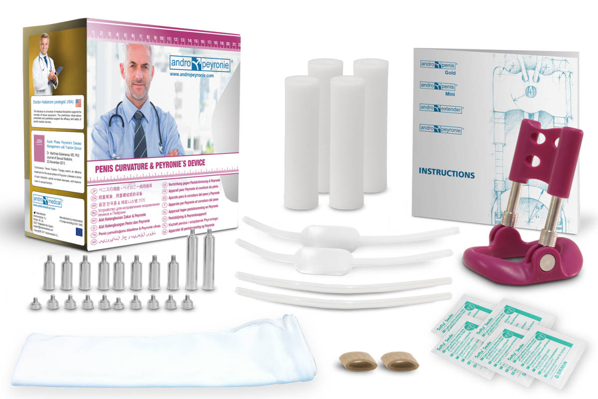 アンドロ・ペイロニー　ペイロニー病とあらゆるペニス湾曲の治療に使用できる健康器具　ペニス湾曲矯正治療【正規品】