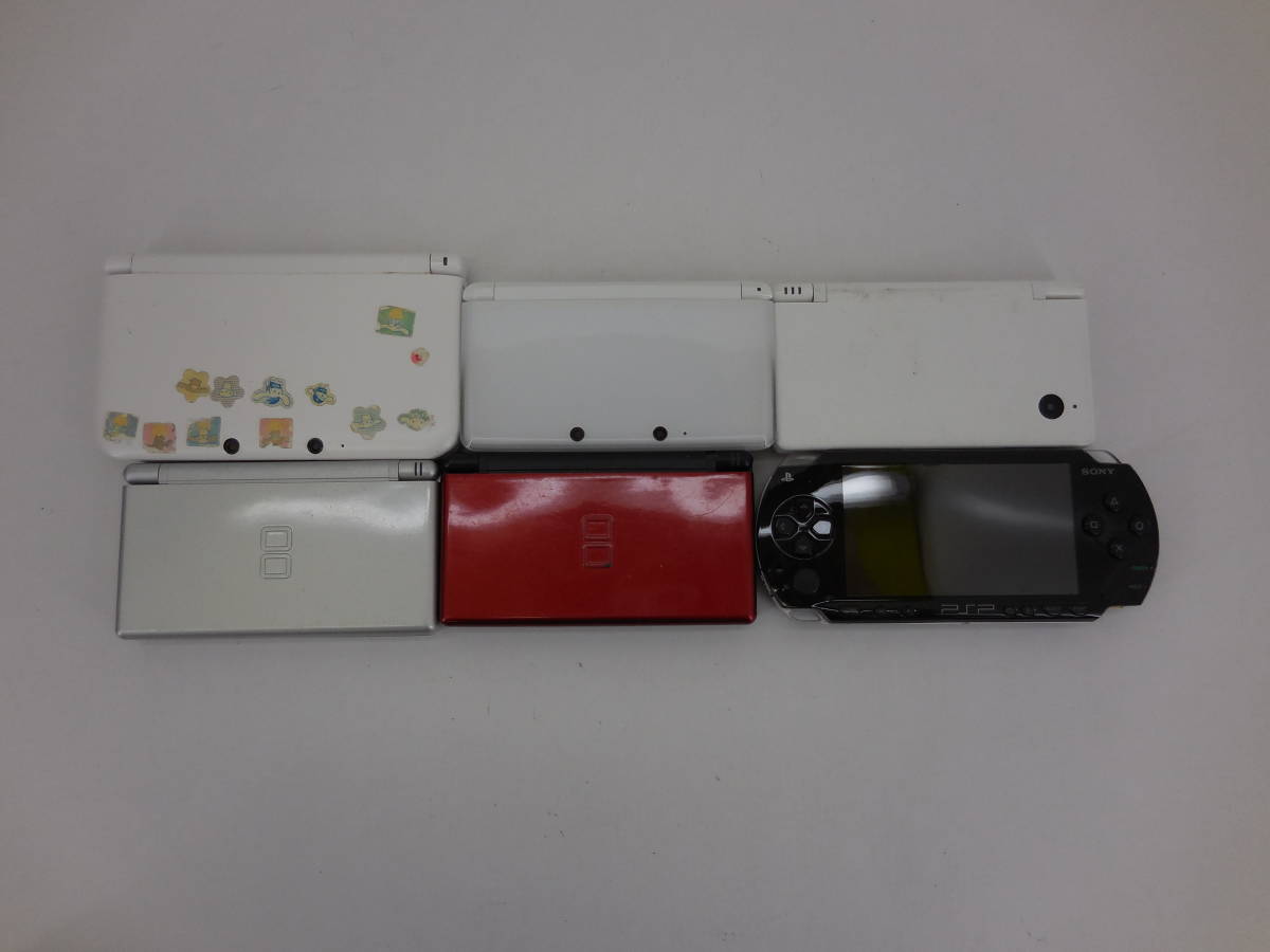 25☆60/ 【ジャンク】 任天堂 SONY 3DS DS PSP 6台 まとめ売り （3DSLL