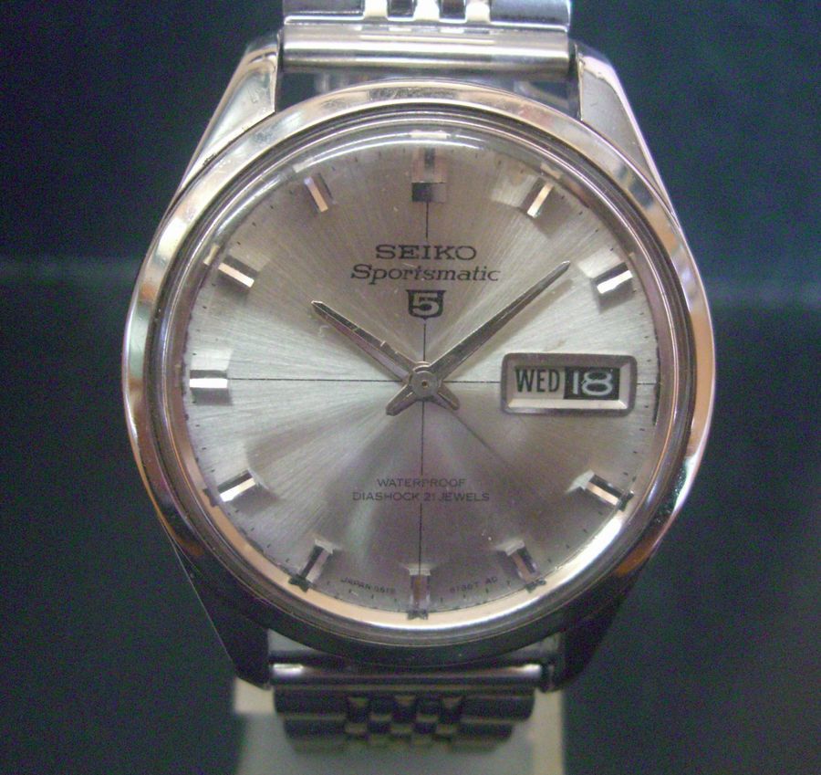 【アンティーク】SEIKO セイコー ファイブ スポーツマチック 銀色 6619