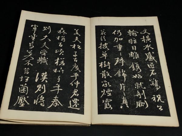 錢南園 枯樹賦 折帖 1冊揃 2-0223-25 板装表紙 夾板 中国唐本和本和書
