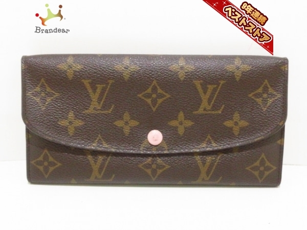 正規品，新品 ルイヴィトン LOUIS VUITTON 長財布 M61289 ポルトフォイユ エミリー モノグラムキャンバス ローズ バレリーヌ CA2155 財布 モノグラム(モノグラムライン)｜売買されたオークション情報、yahooの商品 服飾小物