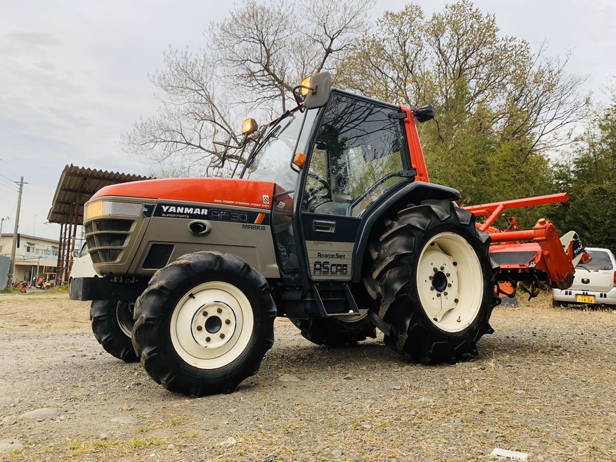 ヤンマー トラクター Af30 4wd 30馬力 時間787h ロータリー付き エアコンキャビン トラクター 車体 売買されたオークション情報 Yahooの商品情報をアーカイブ公開 オークファン Aucfan Com