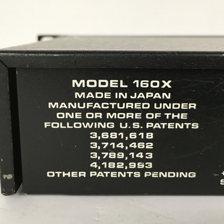 dbx 160X COMPRESSOR LIMITER モノラルコンプレッサー リミッター