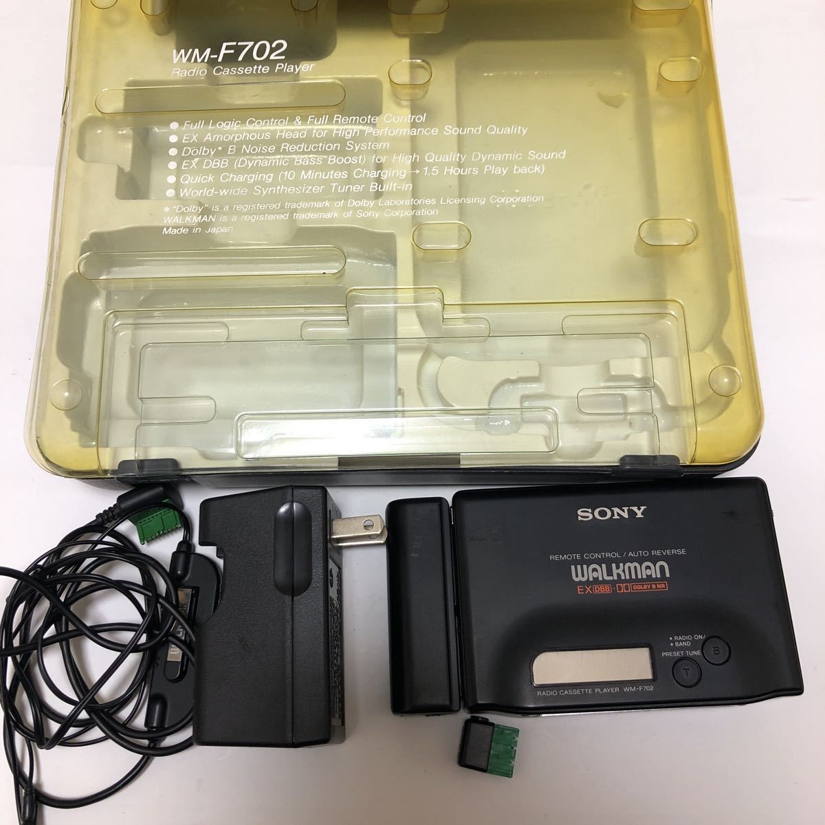 ジャンク】SONY ソニー WALKMAN カセットウォークマン WM-F702 
