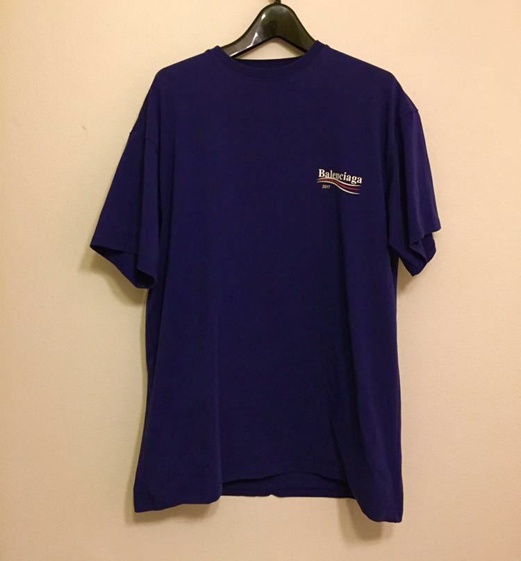 希少 BALENCIAGA 2017年 キャンペーンロゴ Tシャツ バレンシアガ
