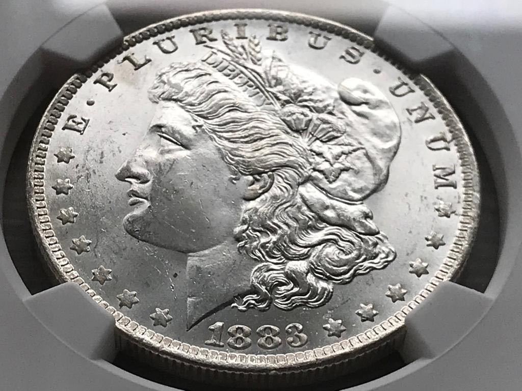 アメリカ モルガンダラー 1ドル銀貨1883 O MS63 NGC ご覧頂き