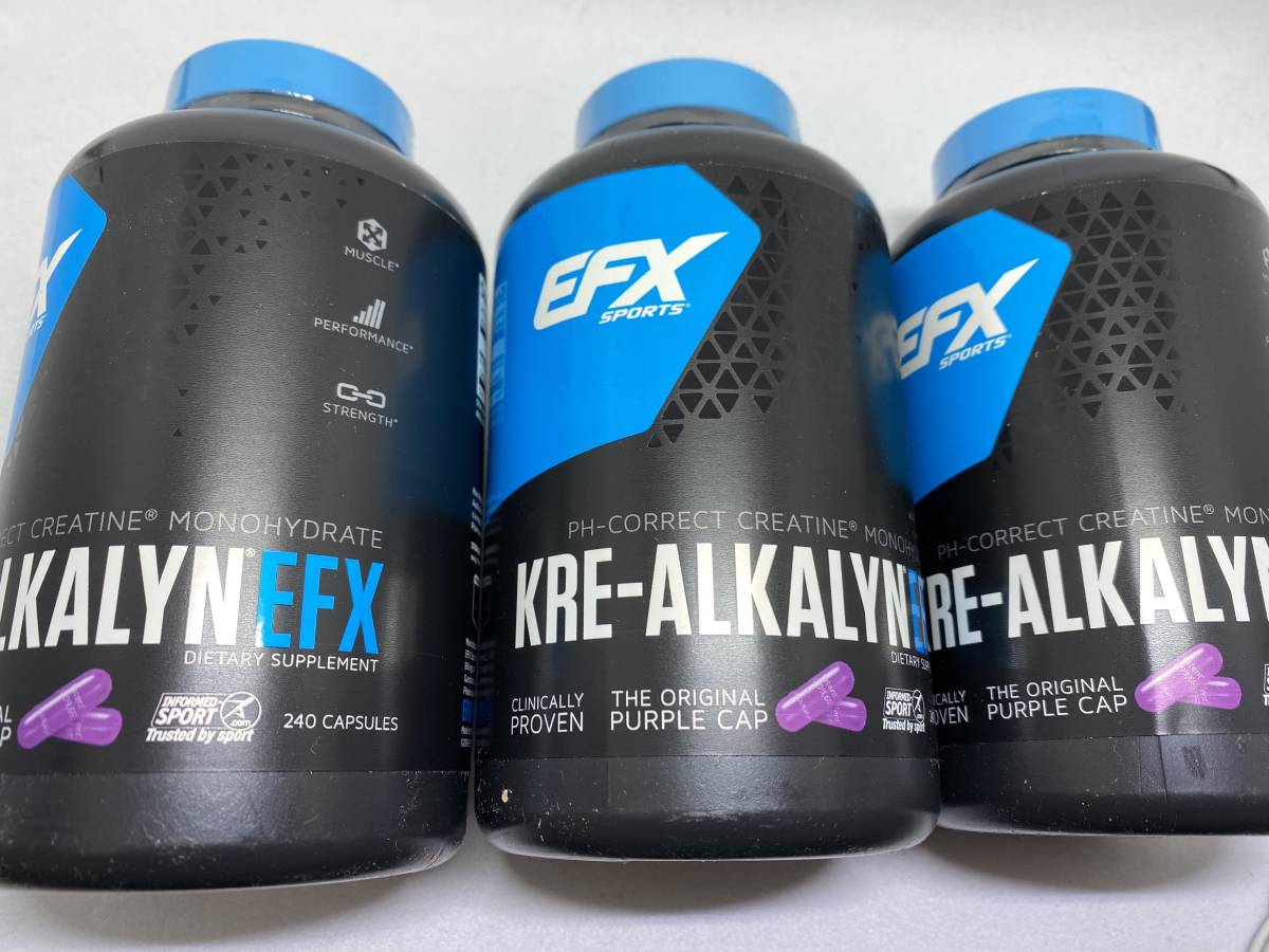【送料無料・即発送】クレアルカリン Kre-Alkalyn EFX 240粒×3個セット クレアチン クレアルカリン | お得サイズ EFX（高純度クレアチン） Kre-Alkalyn®（クレアルカリン）EFX、240粒（1粒あたり750mg） メルカリ