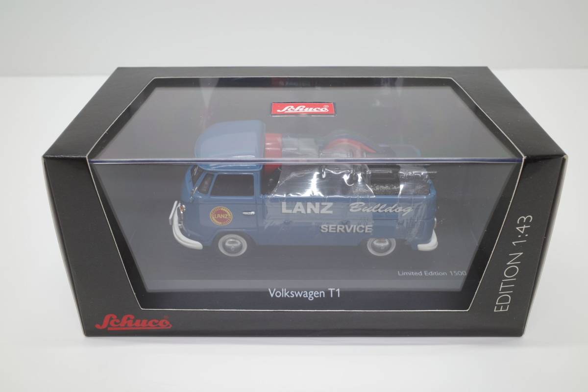 Mf58A◆シュコー 1/43 Schuco VW Pritsche T1 Lanz Bulldog Service パーツ積載 03075