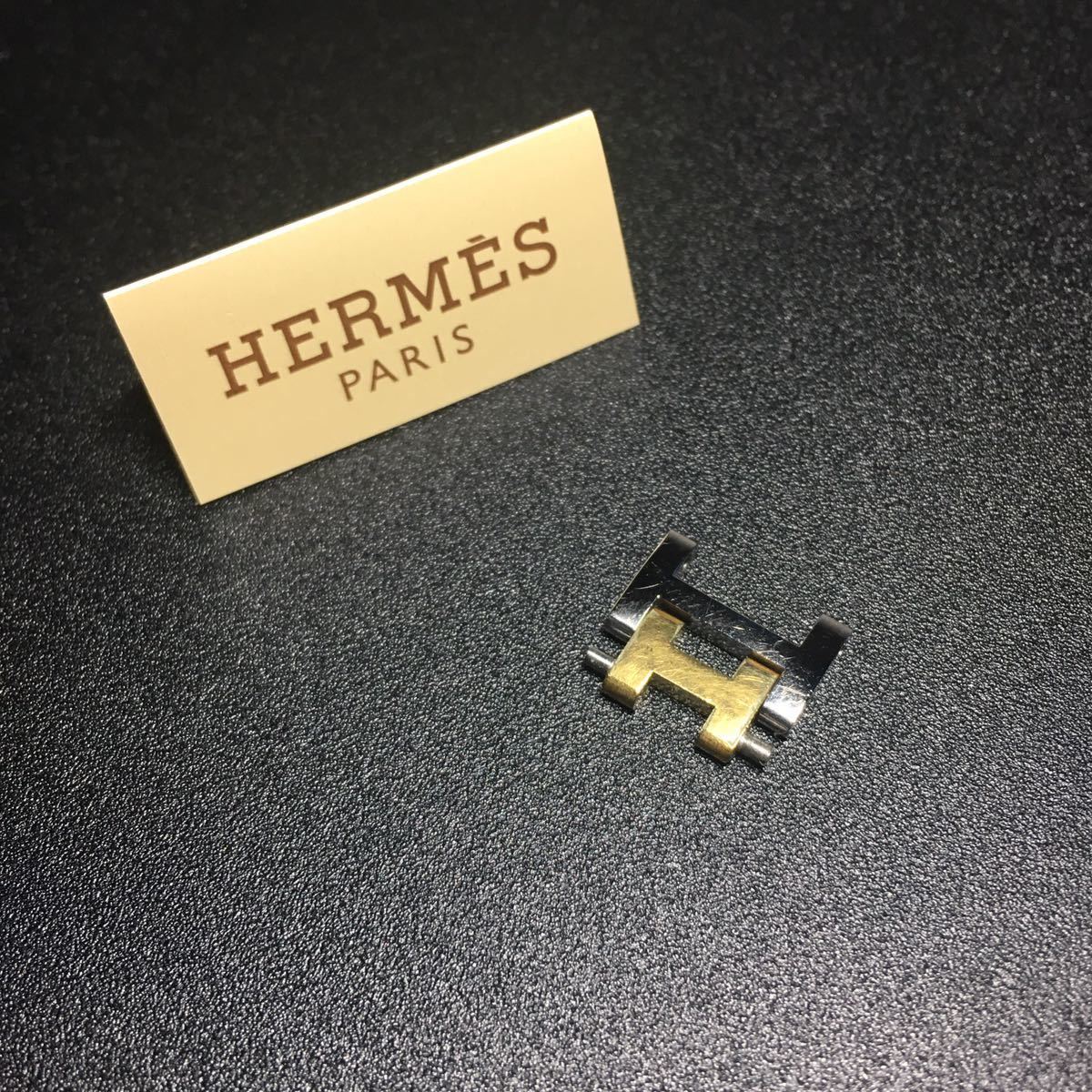 エルメスHERMES クリッパーレディース時計　調整用コマ♡ゴールドシルバー 正規品 純正品】エルメス コマ 腕時計 時計 クリッパー ゴールドコンビ