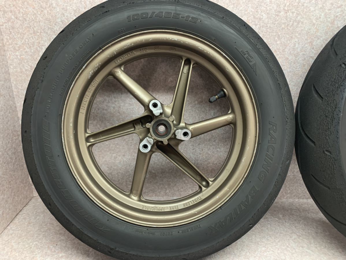 NSF100で使用 純正 F.Rホイール Racingタイヤ付き nsr50 nsr80 nsrmini 12インチ 純正ホイール モンキー エイプ100 xr100モタード NSF100 廃盤 公式通販 Yahoo!オークション -「xr100r」(ホイール) leche