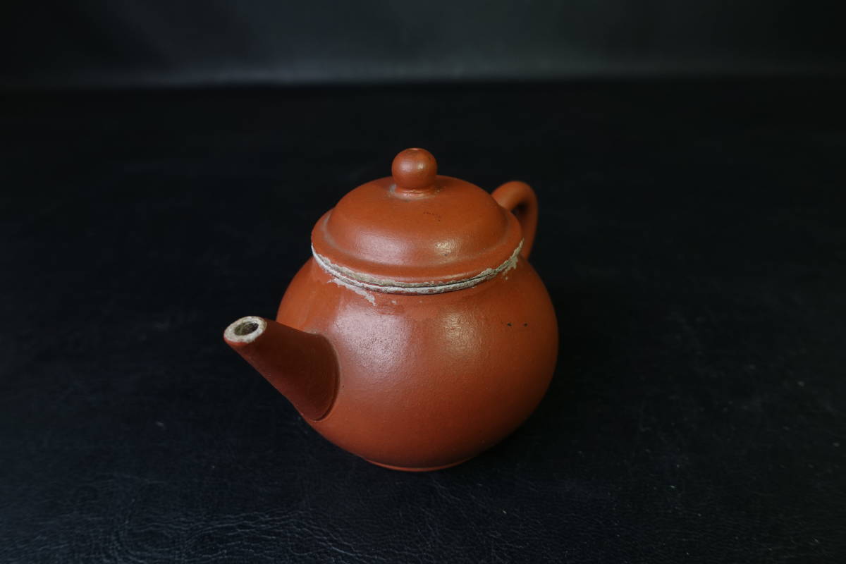 荊渓南孟臣製 朱泥急須 唐物 宇HB132 単孔口 煎茶