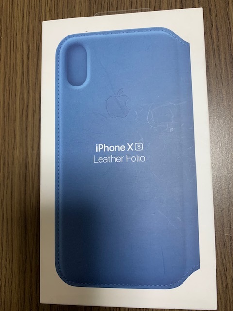  純正 iPhone XS 用 レザーフォリオ ケープコッドブルー(iPhone XS用)｜売買されたオークション情報、yahooの商品情報をアーカイブ公開 - オークファン iPhone XS用