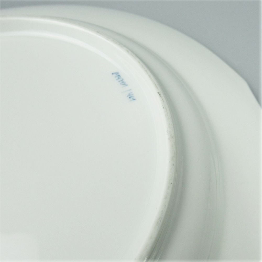 マイセン 青い花 プレート 22cm 2点 中皿/花/ブルー/白磁/陶器/食器