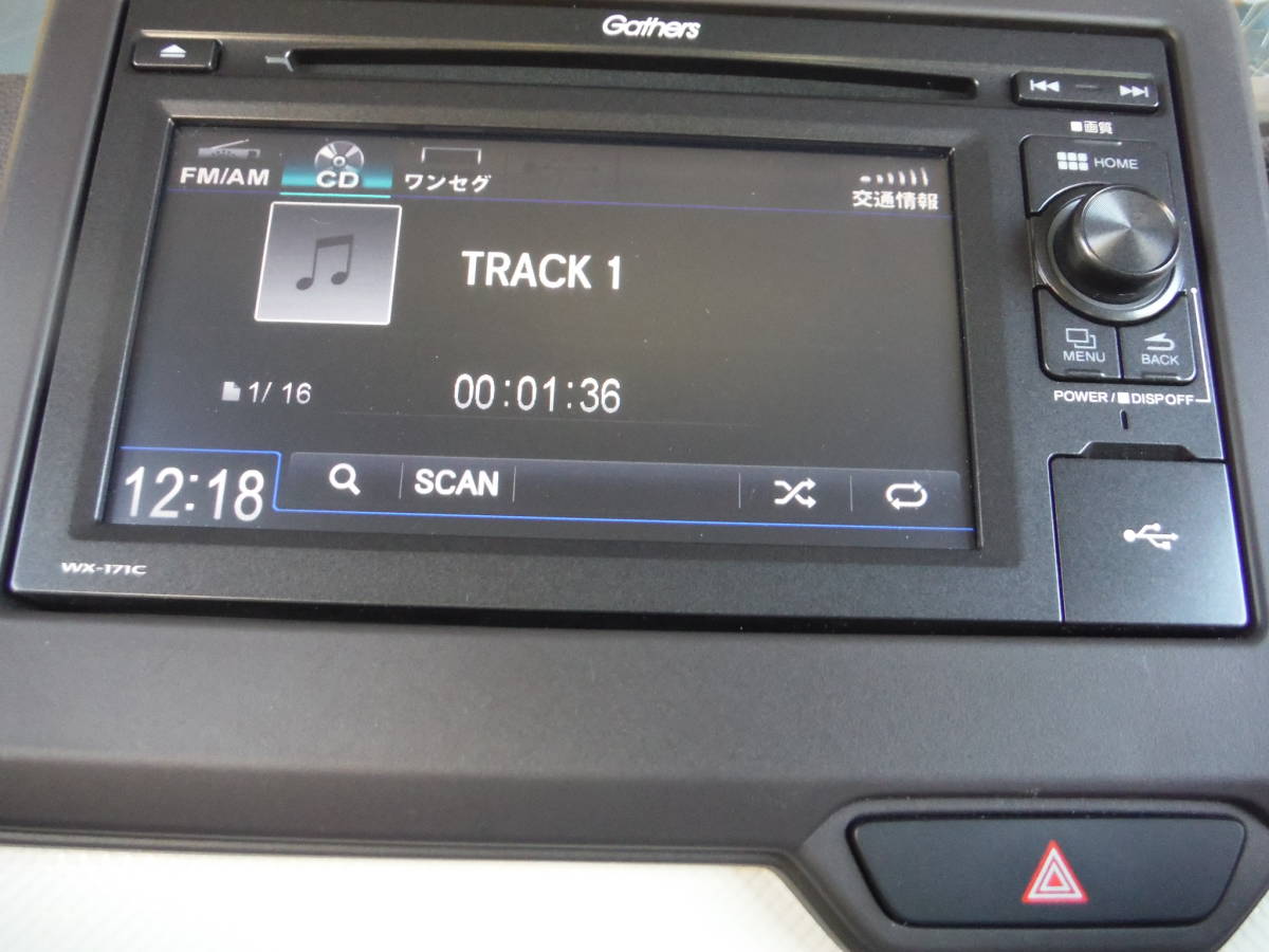 10 ホンダ 純正 WX-171C ディスプレイオーディオ CD DVD ☆ ライフ JC1