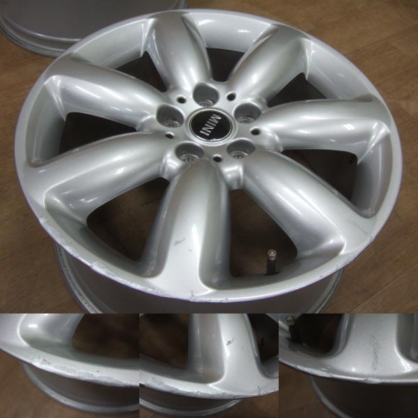 10-383◆希少!!★BMW MINI ミニ クラブマン純正 F54 F56★18in8J+57 4本 ◆