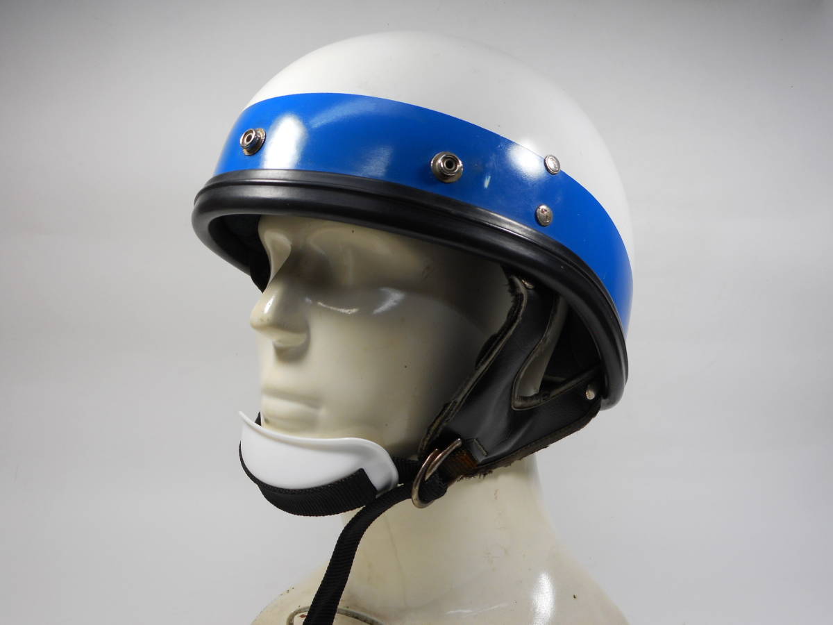 BUCO ハーフヘルメット 60s PROTECTOR POLICE ブコ ☆ 目深加工 60年代