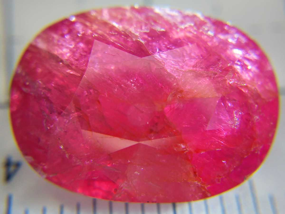 超大粒非加熱天然ルビー 驚愕の11.743ct 非加熱検索結果記載ソーティング付き ルース jewelry 非加熱コランダム ジュエリー 裸石 
