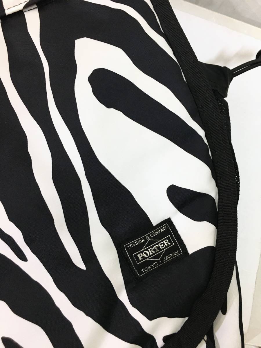 HEAD PORTER × BAGJACK ゼブラ柄 メッセンジャーバッグ 黒白 ヘッド