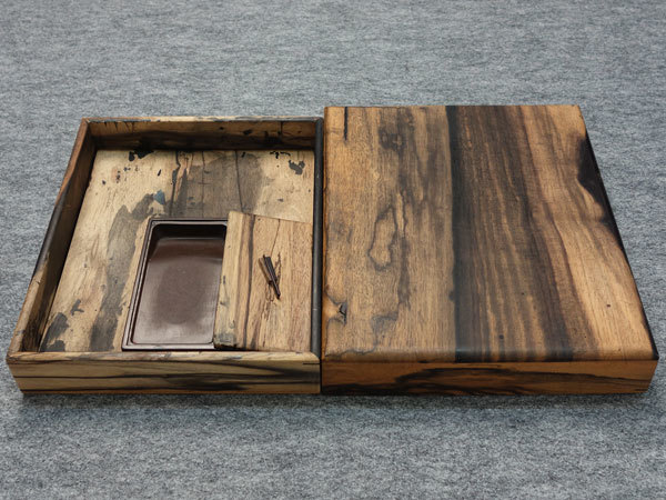 硯箱 箱付 研出蒔絵黒柿硯箱 流時代漆器 文箱 Yahoo!オークション 黒柿