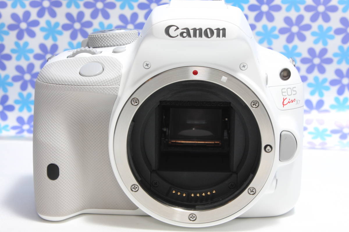極上美品☆Canon キャノン EOS kiss X7☆希少なホワイトカラー☆軽量