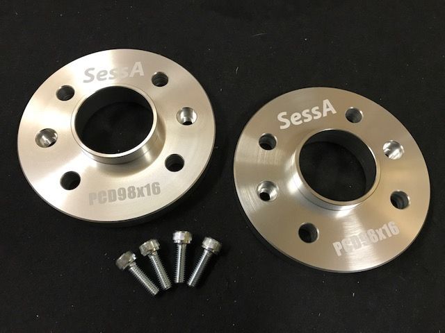 高精度☆SessA スペーサー 16mm☆PCD98☆フィアット 500 ふさわしかっ 