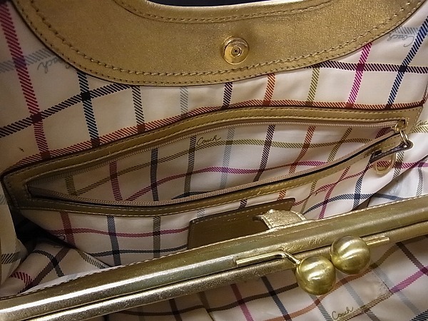 1円 □美品□ COACH コーチ 12232 キャンバス×レザー シグネチャー