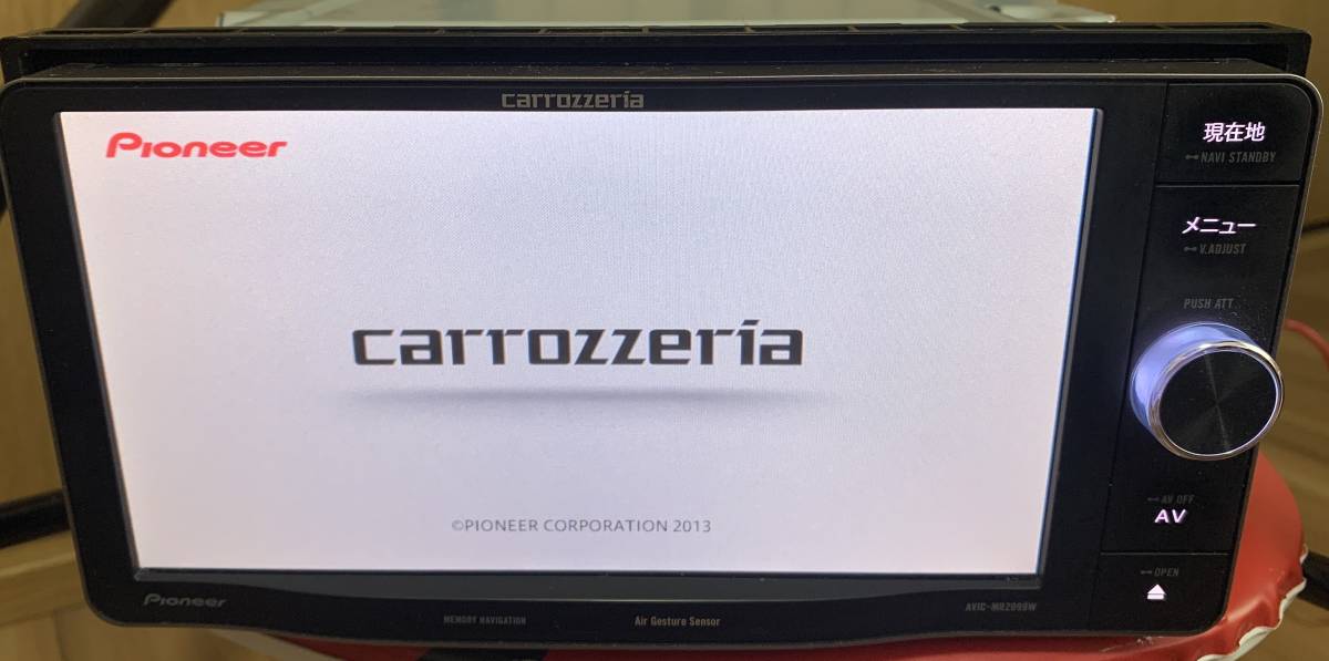 PIONEER AVIC-MRZ099W 2013年地図 フルセグ/Bluetooth/AUX/USB/IPOD/SD
