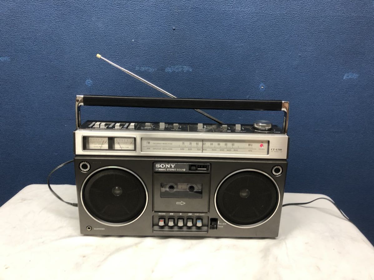 sony CF-6300 ラジカセ 希少 SONY ラジカセ CF-6300 動作品 カセット