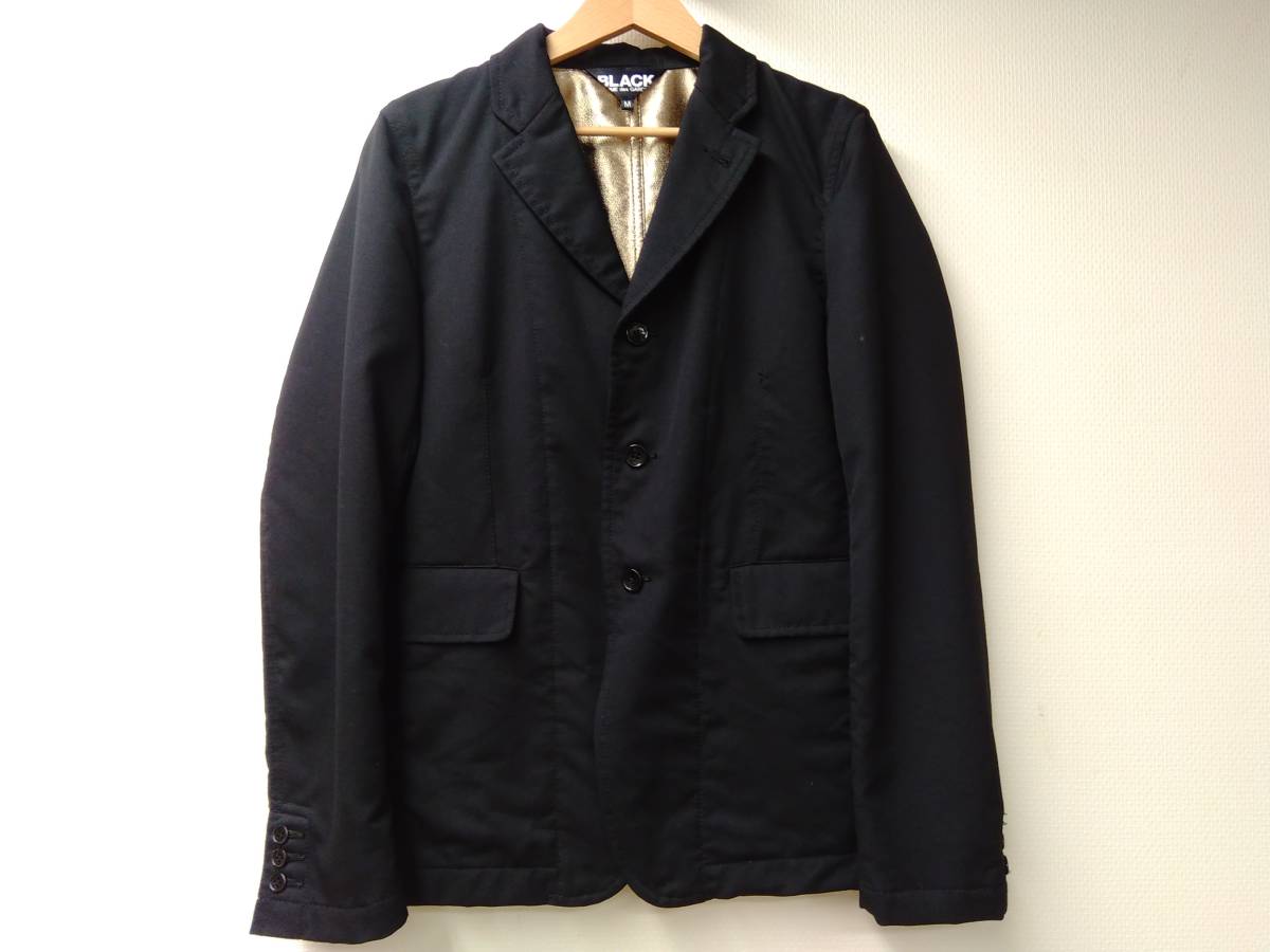 【本物保証，100%新品】 BLACK COMME des GARCONS ブラック コムデギャルソン テーラードジャケット 1P-J010 ウール ゴールド メンズ M 店舗受取可(テーラードジャケット、ブレザー)｜売買されたオークション情報、yahooの商 男性用